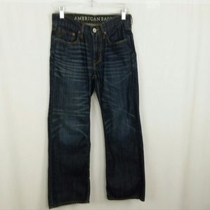 American Eagle Low Rise Boot Cut Jeans, Whiskering & Fading, Size 28/28